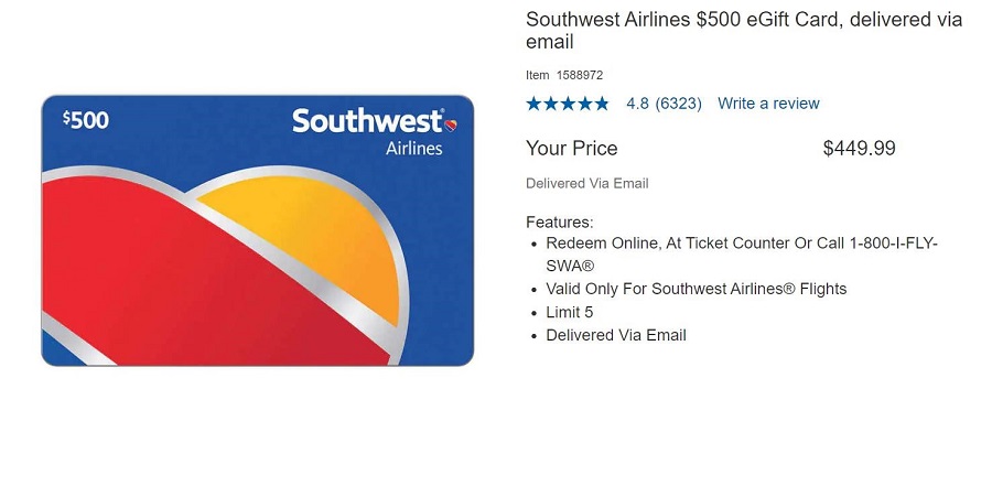 How to Purchase and Redeem the Costco Southwest Gift Card